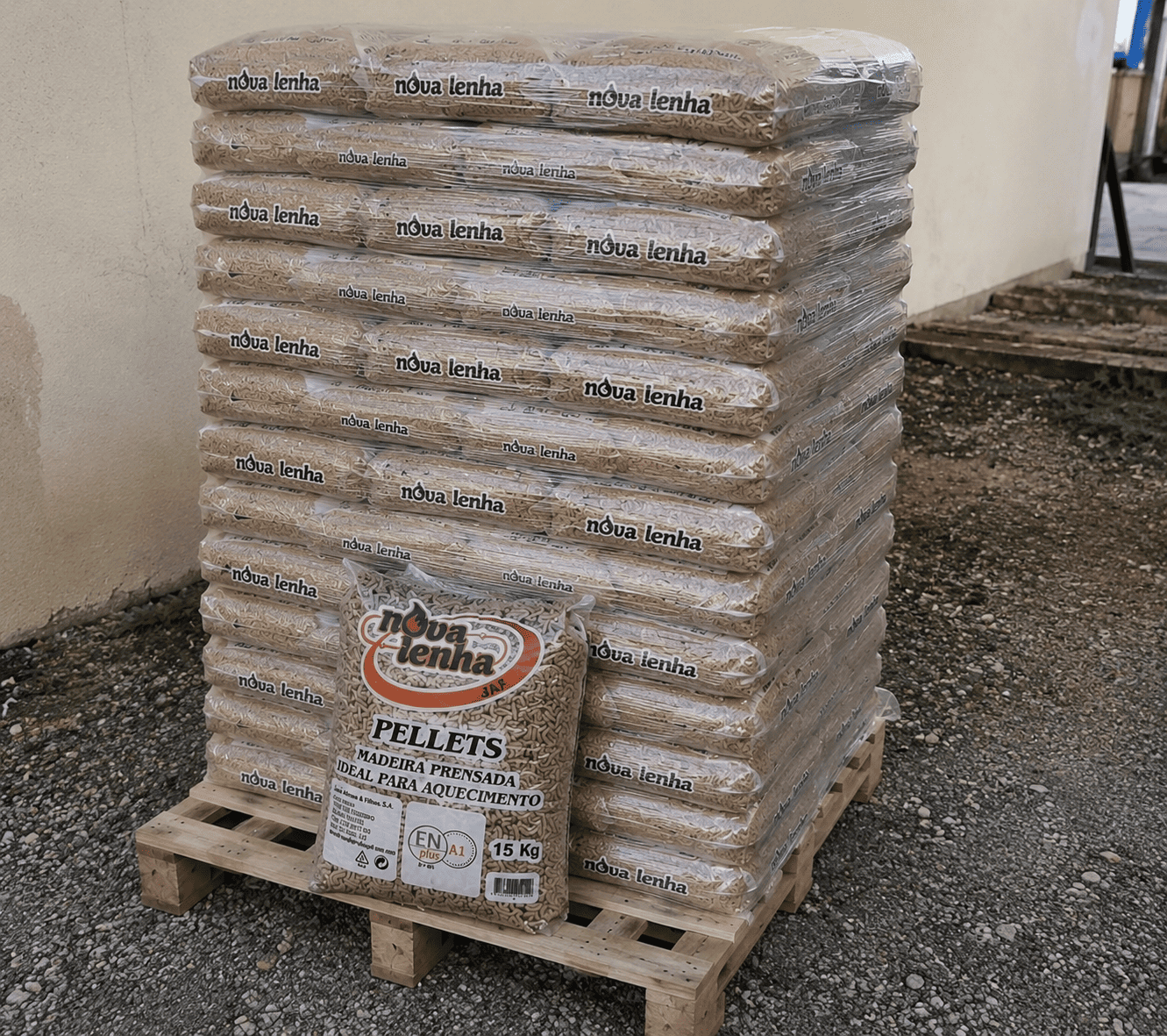 Novalenha Pellet 77 Sacos de 15kg