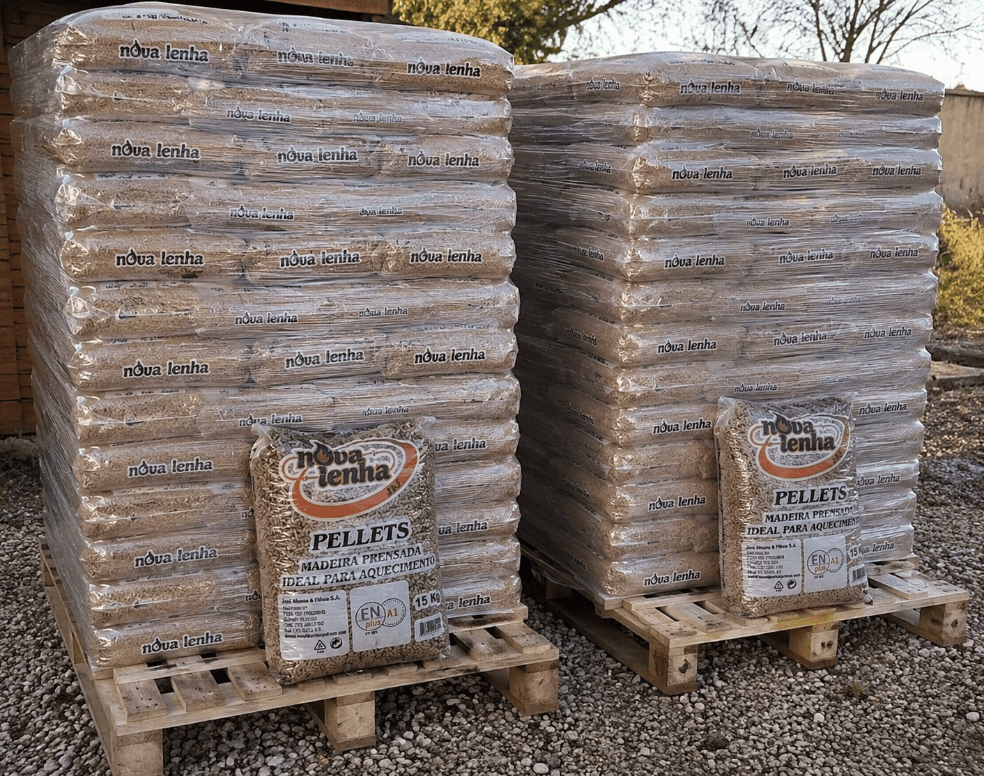 2 Palete Novalenha Pellet 144 Sacos de 15kg